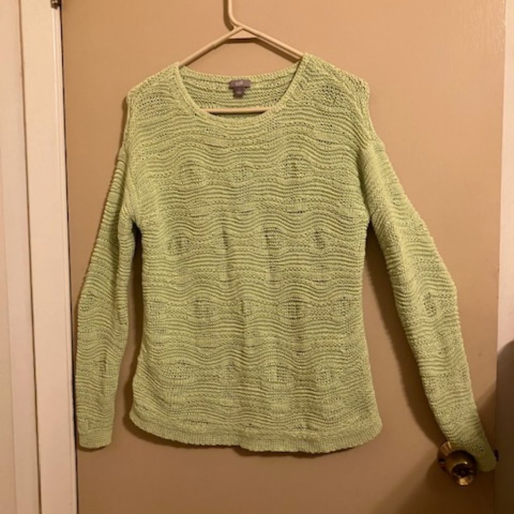 Pretty Key Lime Green J. Jill Sweater